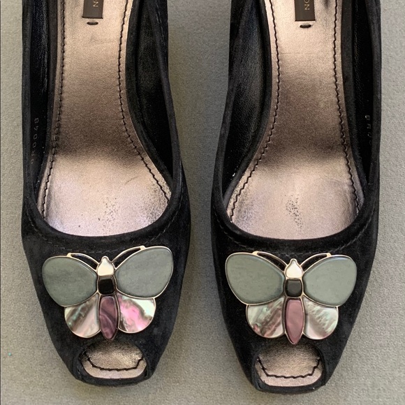 Vintage Louis Vuitton butterfly short wedges - Picture 3 of 8